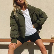 Timona | Cropped Donsjas Dames – Oversized, Warm, Licht & Stijlvol