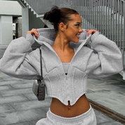 Chelsea | Trendy Corset Hoodie