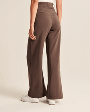 Jiska | Stijlvolle Pantalon Wijde Pijpen Dames - Trendy, Comfy met Hoge Taille