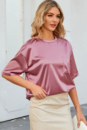 Merel | Roze Casual Shirt met Zak