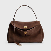 Luxe Suede Schoudertas - Stijlvol & Praktisch