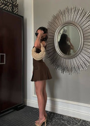 Arela | Beige Leren Handtas – Luxe Design Schoudertas