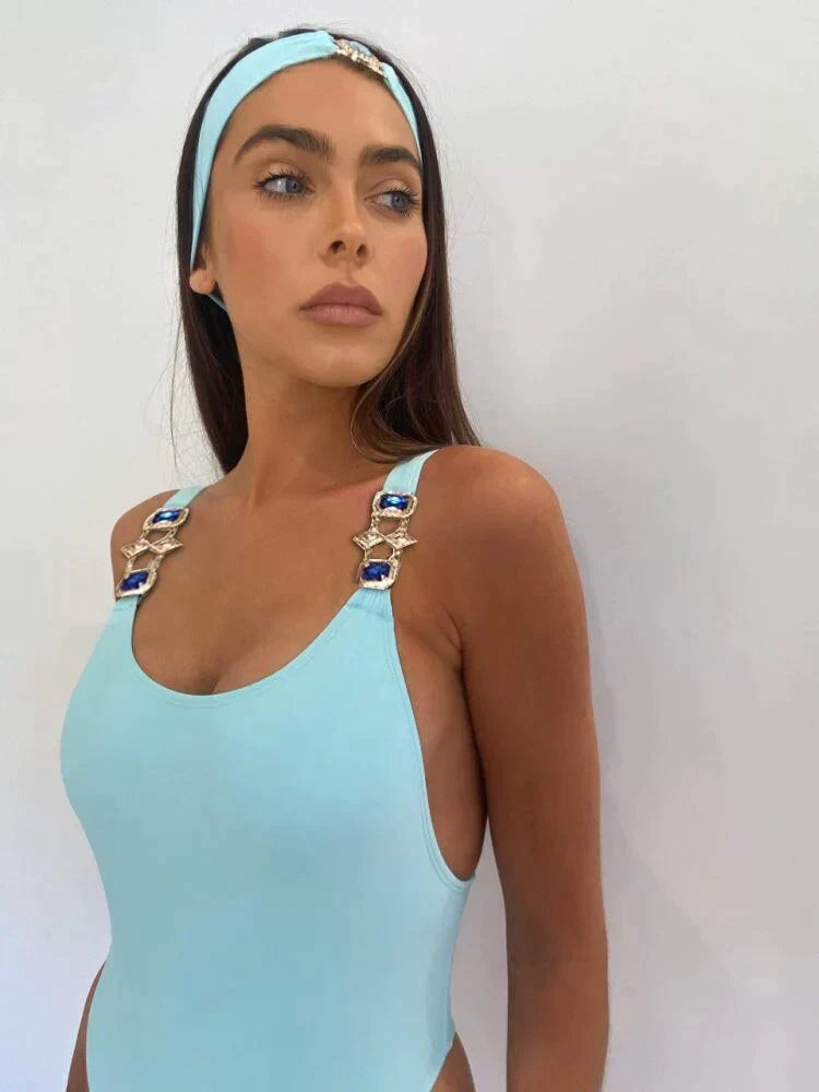 Evony | Comfortabel Blauw Badpak Dames – Elegant & Stijlvol