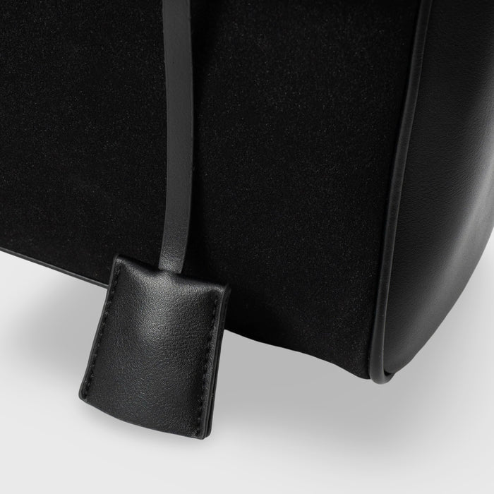 Jule | Premium Schoudertas van Suéde met Vegan Leren Afwerkingen