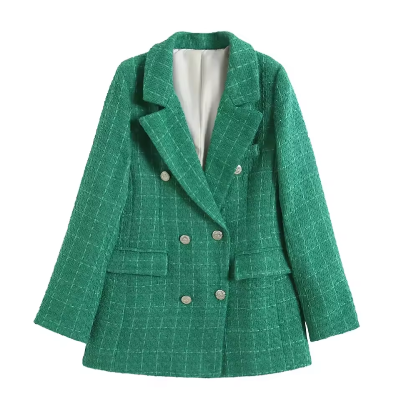 Elcke | Dames Blazer met Reverse Kraag en Elegante Knopen