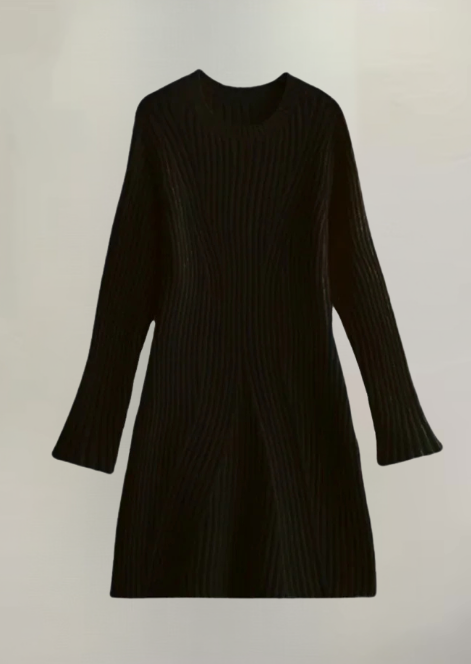 Darina | Comfort Rib Gebreide Midi Sweater Jurk Dames – Zacht & Elegant