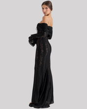 Suus | Luxe Off-Shoulder Maxi Jurk van Kant