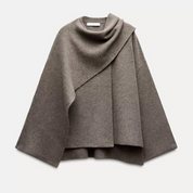 Roses | Luxe Cape Winterjas - Modieuze Warme Damesjas