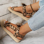Nula | Stijlvolle Leopard Print Sandalen voor Dames – Comfort Zool