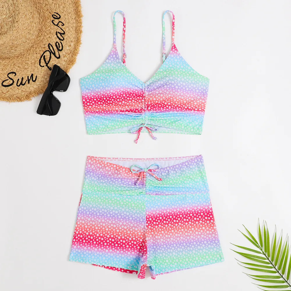 Lux | High Waist Bikini Set met Print