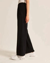 Jiska | Stijlvolle Pantalon Wijde Pijpen Dames - Trendy, Comfy met Hoge Taille