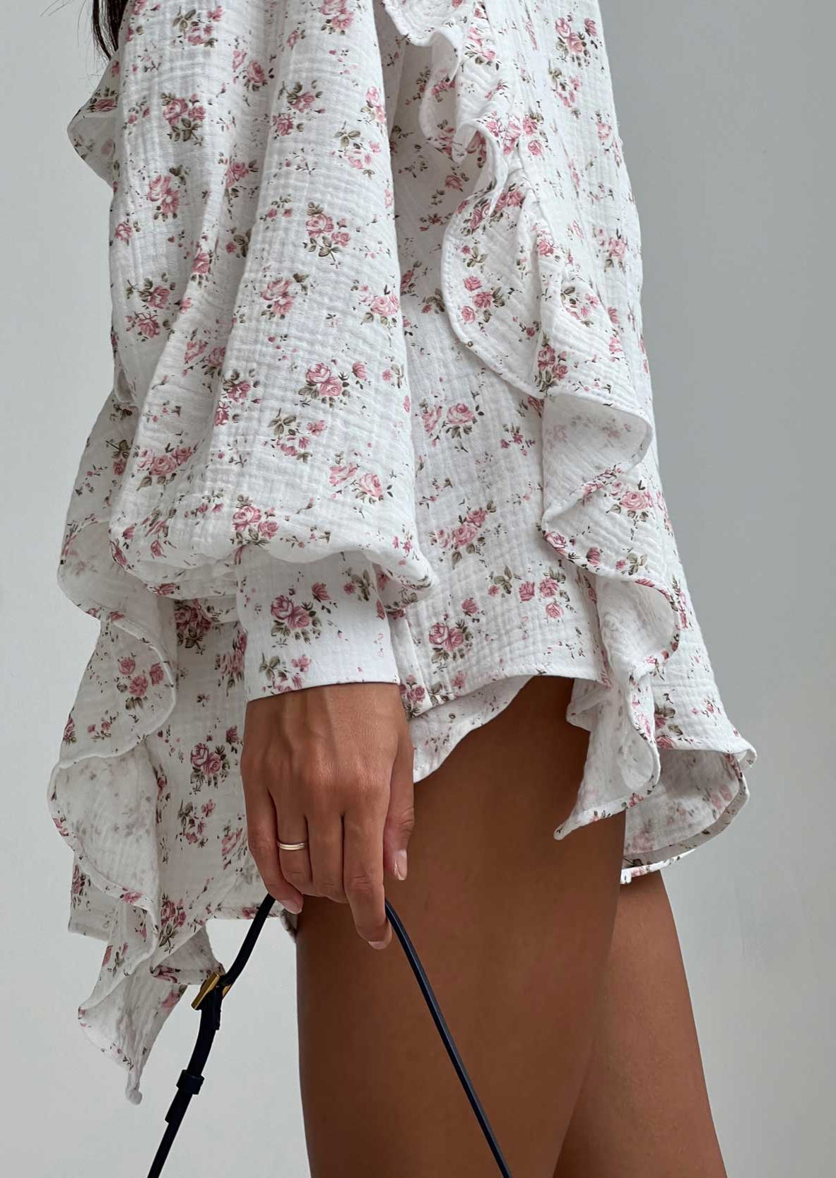 Milja | Zomerset van Katoen met Bloemenprint