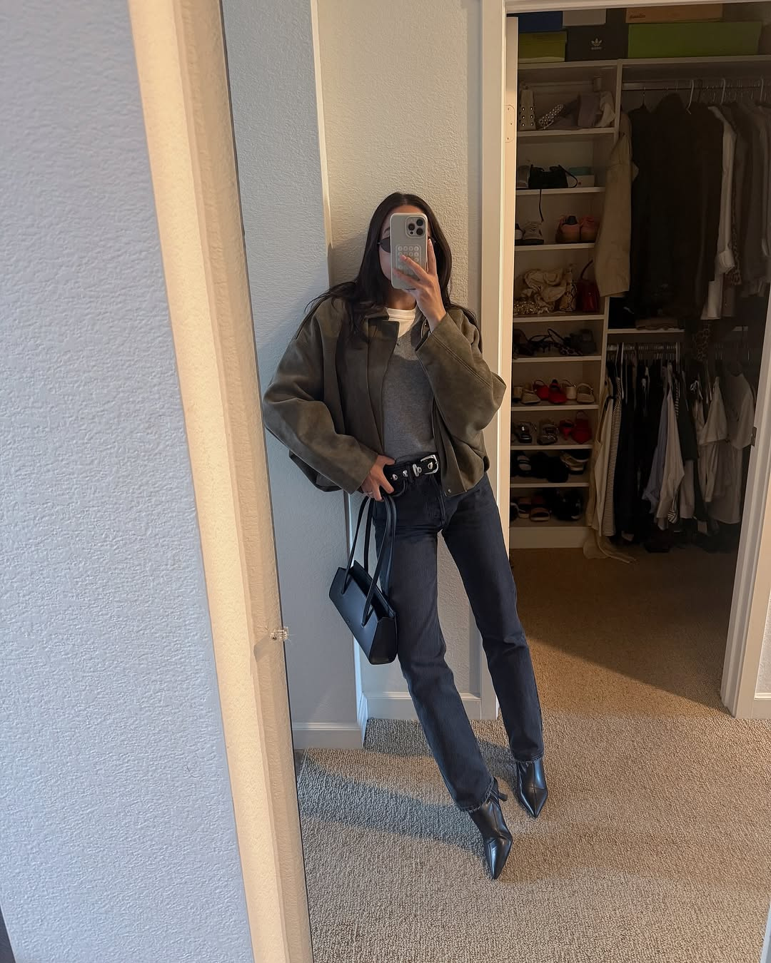 Fabiane | Oversized Suède Leren Jas voor Dames – Warm & Stijlvol