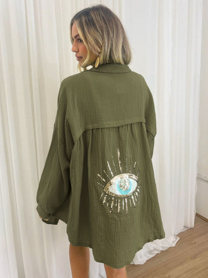 Vedra | Ibiza Eye Oversized Blouse