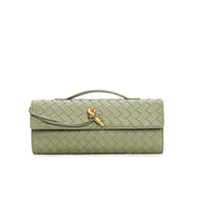 Leora | Luxe Schoudertas - Woven Clutch