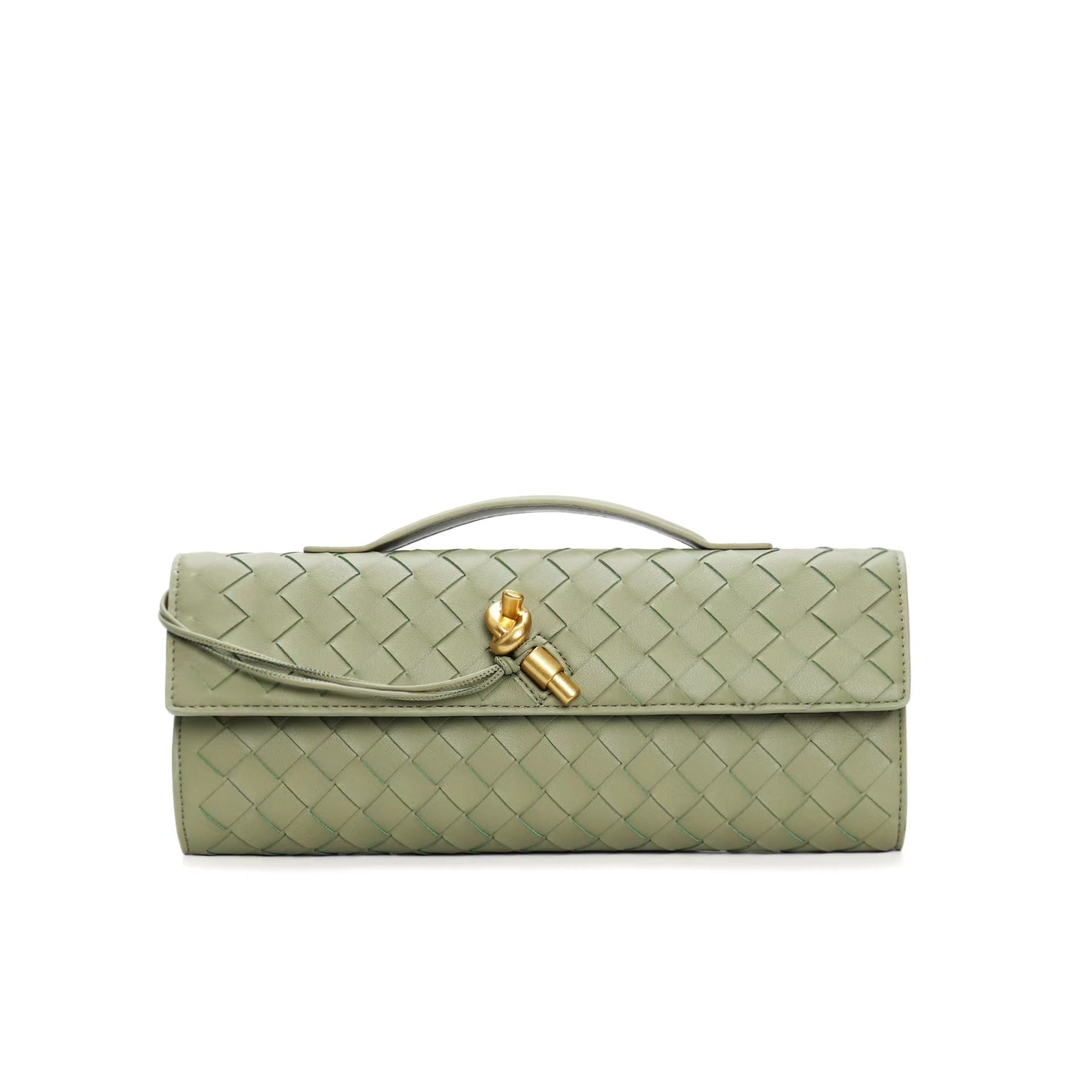 Leora | Luxe Schoudertas - Woven Clutch