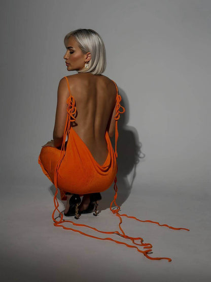 Nuella | Elegante Dames Jurk met Open Rug