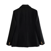 Elcke | Dames Blazer met Reverse Kraag en Elegante Knopen