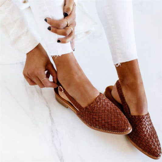 Chique Gevlochten Slingbacks