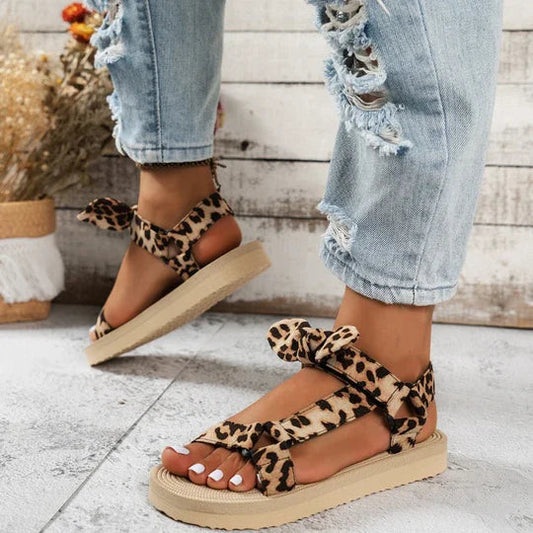 Nula | Stijlvolle Leopard Print Sandalen voor Dames – Comfort Zool
