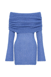 Giana | Off-Shoulder Gebreide Mini Jurk – Sheer Zomerlook