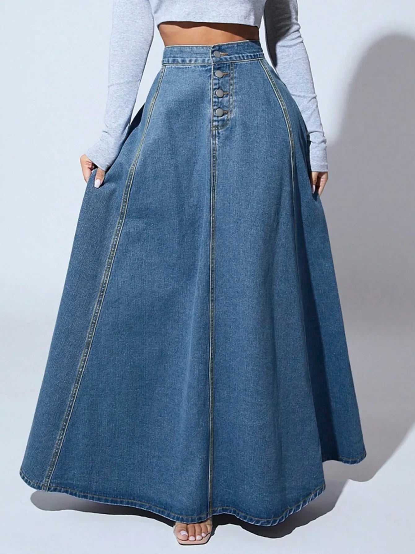 Xandra | A-lijn Denim Rok