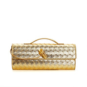Leora | Luxe Schoudertas - Woven Clutch