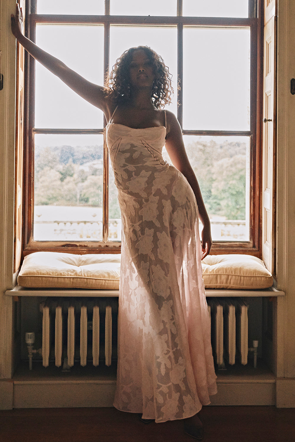 Charline | Geborduurde Elegante Maxi Jurk