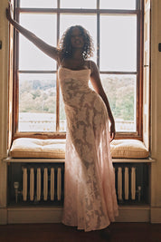 Charline | Geborduurde Elegante Maxi Jurk