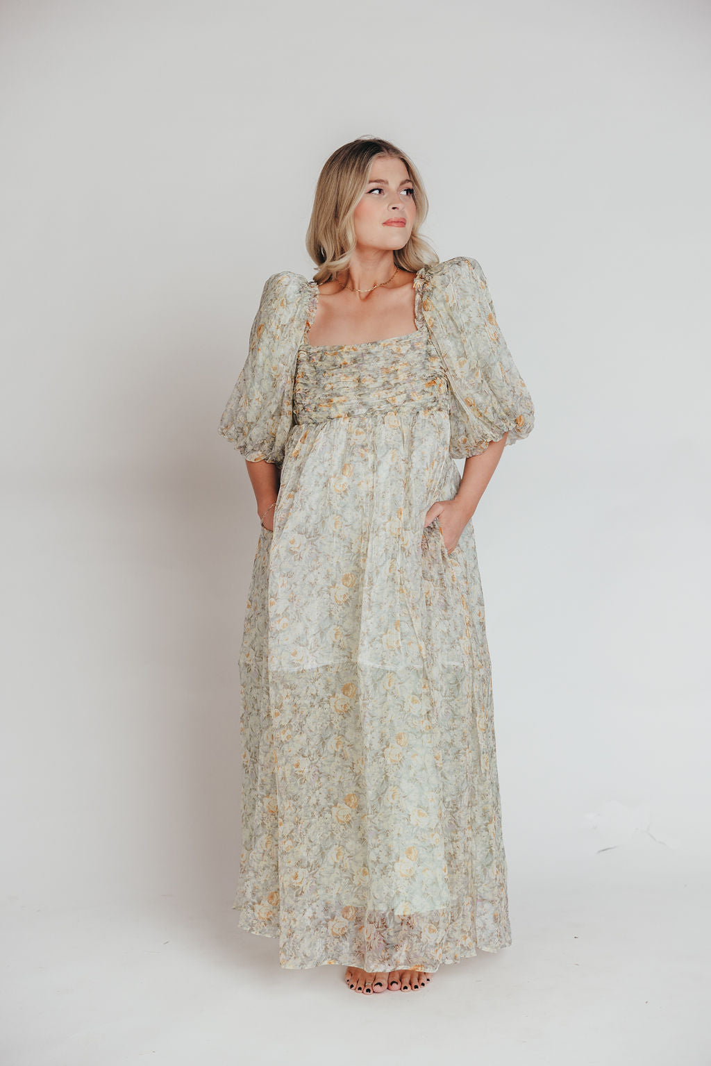 Mylana | Mintgroene Maxi Jurk - Geschikt als Zwangerschapsjurk