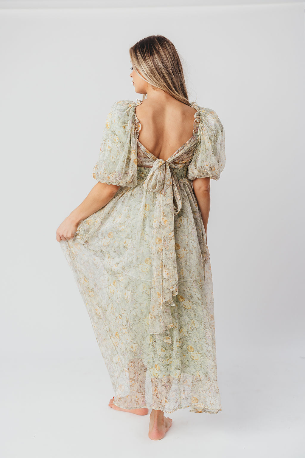 Mylana | Mintgroene Maxi Jurk - Geschikt als Zwangerschapsjurk