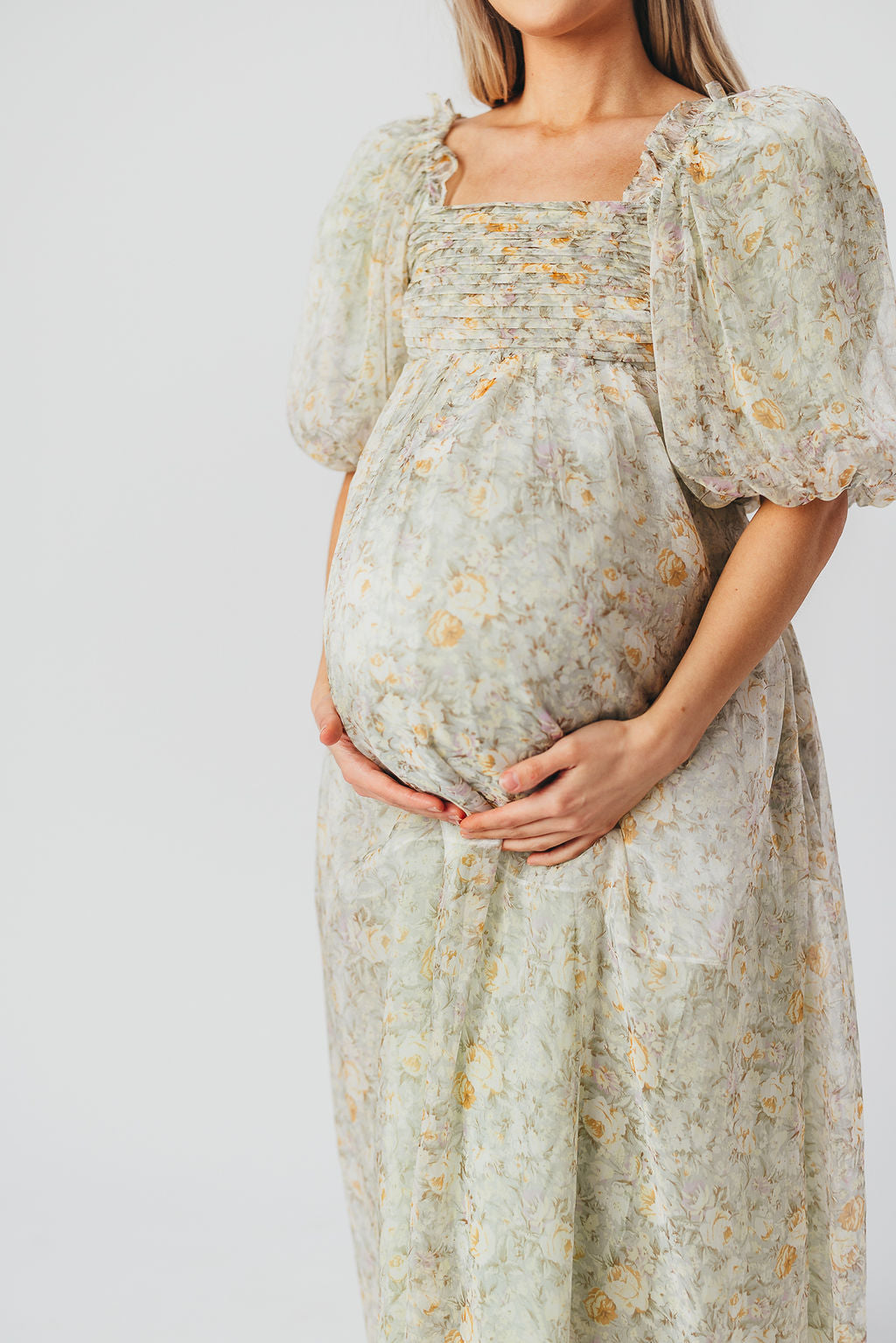 Mylana | Mintgroene Maxi Jurk - Geschikt als Zwangerschapsjurk