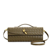 Leora | Luxe Schoudertas - Woven Clutch