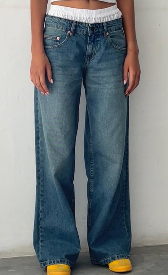 Roja | Straight-Leg Jeans met Lage Taille – Trendy Dames Broek