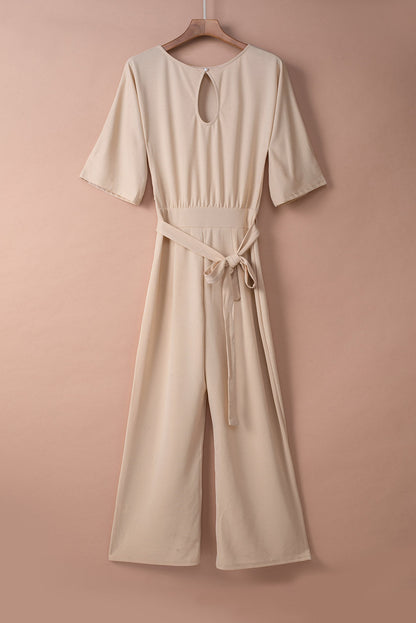 Ariah | Elegante Beige Jumpsuit - Verfijnd en Tijdloos