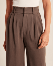 Jiska | Stijlvolle Pantalon Wijde Pijpen Dames - Trendy, Comfy met Hoge Taille
