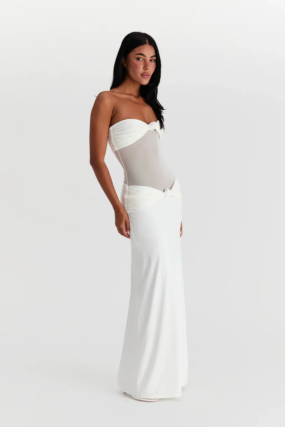 Nadine | Mesh Maxi Jurk