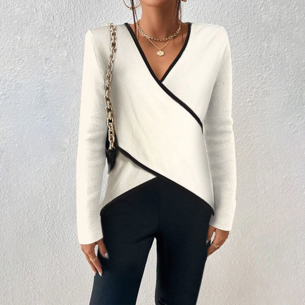 Andrea | Luxe V-hals Trui Voor Dames