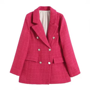 Elcke | Dames Blazer met Reverse Kraag en Elegante Knopen