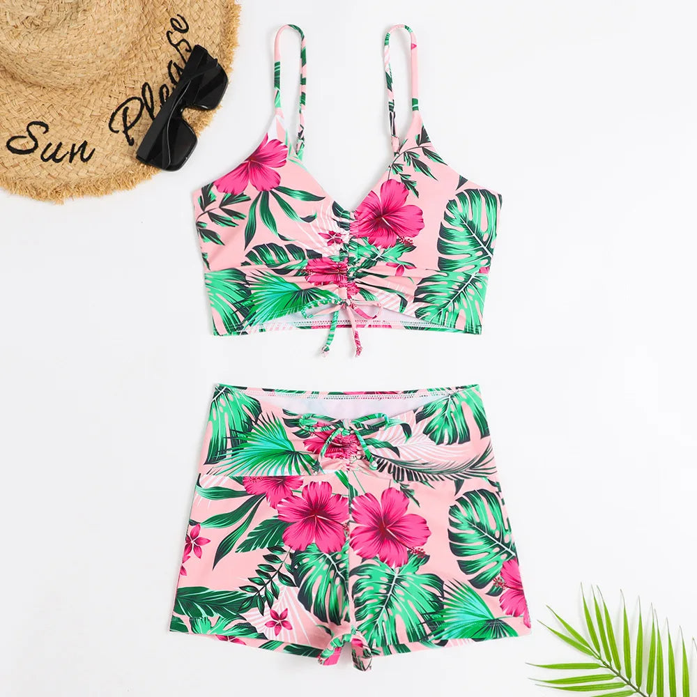 Lux | High Waist Bikini Set met Print