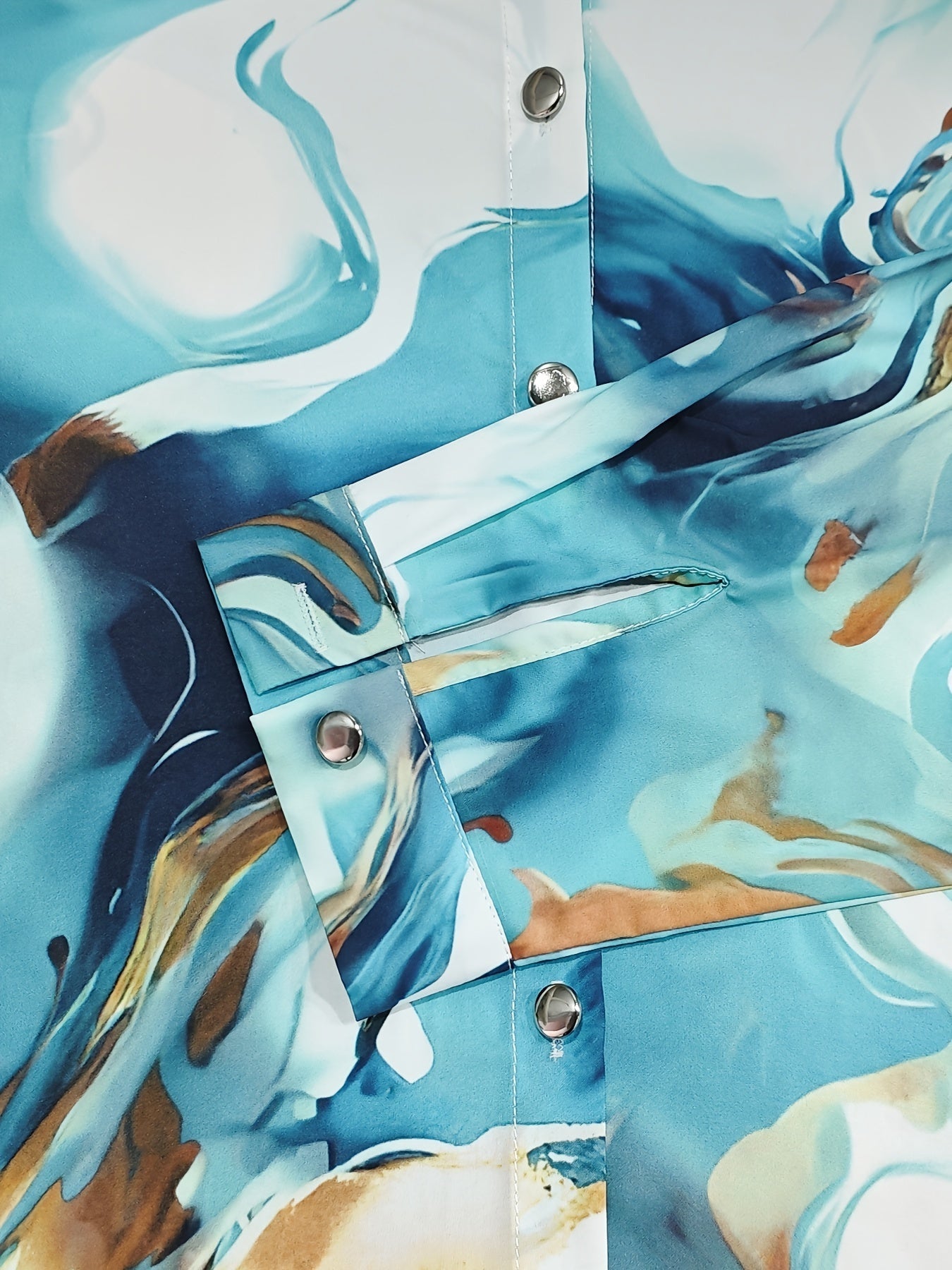 Daniela | Blouse met Abstracte Print en Lange Mouwen