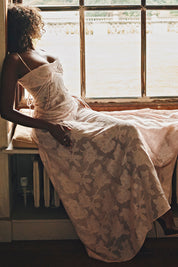 Charline | Geborduurde Elegante Maxi Jurk