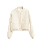 Stijlvol Cropped Bomber Jasje