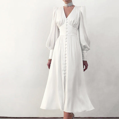 Vintage-Chique Midi Jurk