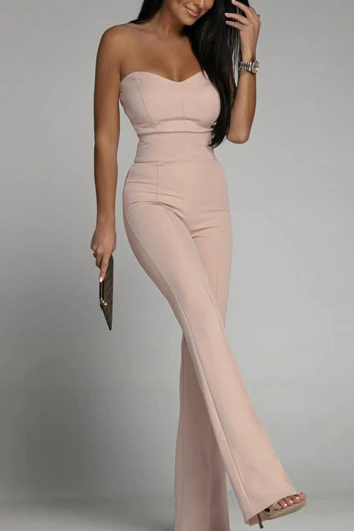 Noé | Elegant Strapless Jumpsuit – Minimalistische Chic met Flair
