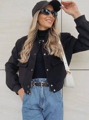 Stijlvol Cropped Bomber Jasje