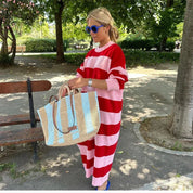 Fiena | Gesteepte Midi Zomerjurk