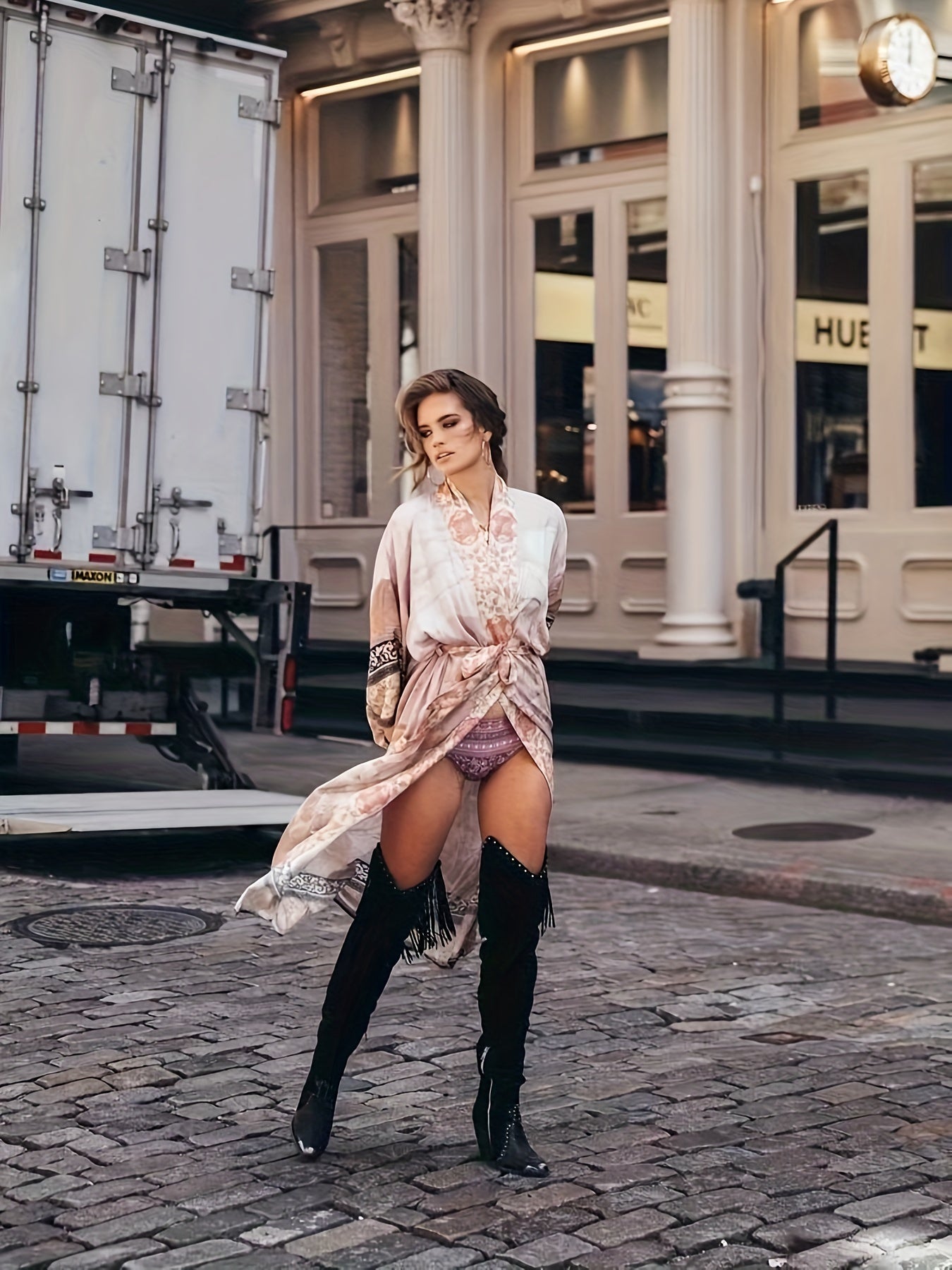 Tullia | Maxi Kimono voor Dames met Bloemenprint