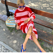 Fiena | Gesteepte Midi Zomerjurk