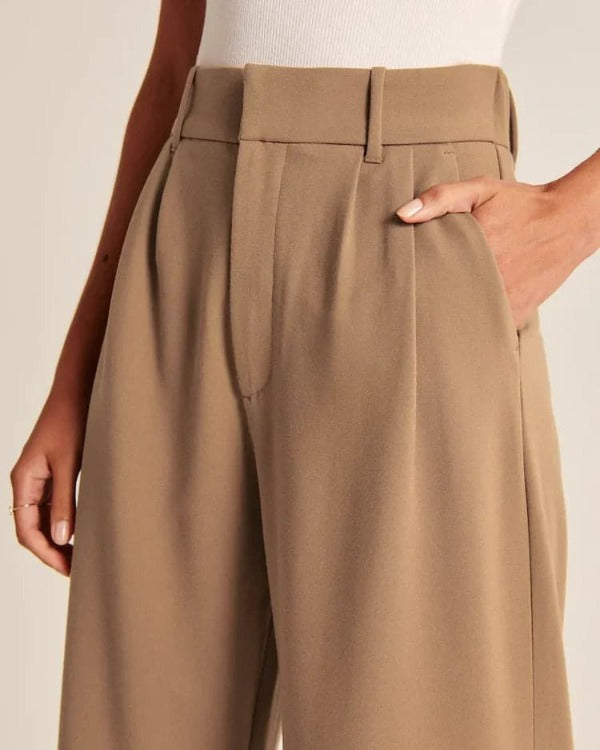 Hoge Taille Wijde Pijpen Pantalon